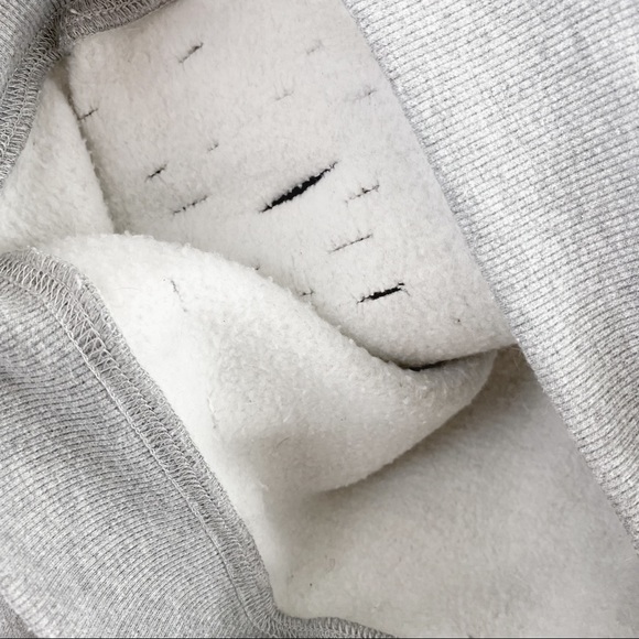 Honey Punch Distressed Grey High Neck Sweatshirt Oversized - Picture 9 of 9